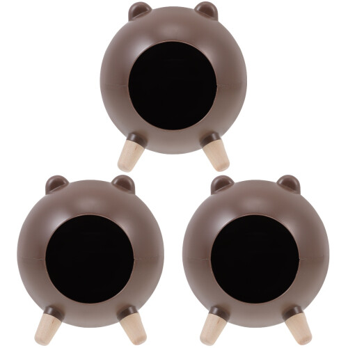 3Pièces Marron Pour Hamster De Jeu Petits Animaux 1