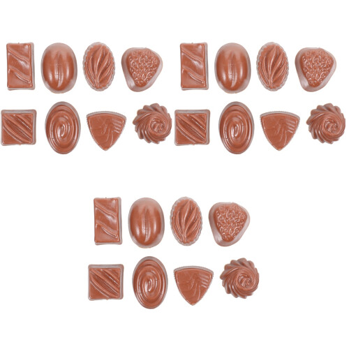 24Pièces Mini Chocolats Déco Simulée Café Jouets Créatifs Enfants 1