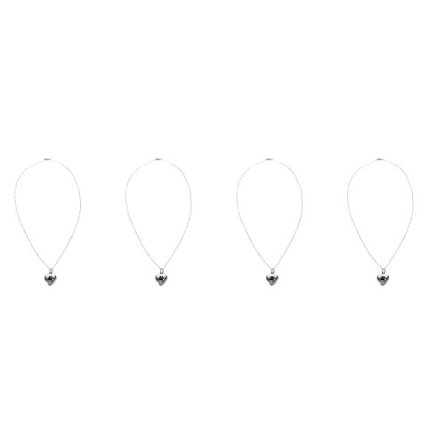 4Pièces Colliers Pendentifs Urnes Argent Pour Cendres De 2