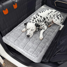 (Light Grey) Dog mat Car Seat Cover Anti Dirty Cats Portable Durable Liner Easy-to-install Car Seat Protector Pad – Keeps Vehicle Safe Pet