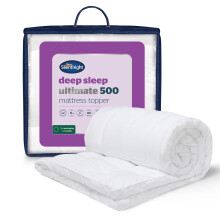 Silentnight Deep Sleep 5cm King Mattress Topper - Luxury Soft 5cm Thick Deep Mattress Topper Enhancer Pad Protector with Easy Fit Straps - Hypoallerg