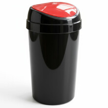 SPECTRAPLAST 50L Top Touch Kitchen Bin Large Indoor Rubbish Bin with Coloured Lids (Black, Blue, Red, Silver, Green, Yellow) – Hands-Free Waste Di