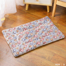 (s) Cute Small Dog Mat Double-sided Use All Seasons Warm Medium Cat Sofa Blanket Skin-friendly Puppy Bed Cushion Pet Bed Accessories