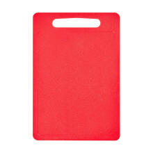 Chef Aid Large Red Poly Chopping Board, Multipurpose Anti-Slip Surface, Easy Clean and Dishwasher Safe with Handle, 40 x 30cm Other Colour Options Av
