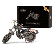Signstek Father’s Day Motorcycle Gift for Dad, Vintage Iron Motorbike Ornament, Retro Motorcycle Desk Décor