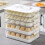 Dumplings Box Dumplings Storage Box Refrigerator Dumpling Freezing 3 Layer Freeze Quick-Freeze Dumpling Box Crisper 5