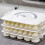 Dumplings Box Dumplings Storage Box Refrigerator Dumpling Freezing 3 Layer Freeze Quick-Freeze Dumpling Box Crisper 6