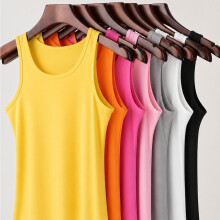 (7pcs-7colors, 10) 7 Colors Assorted Camisole for Women, Stretch Breathable Tank Tops, Soft Daily Inner Base Wear