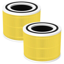 2 Pack Core 300S Replacement Filter Compatible with LEVOIT Core 300 and Core 300S Air Purifier, 3-in-1 True HEPA with High Efficiency Core 300 Filter