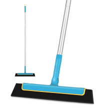 Shower Squeegee for cleaning water stains on floors, pet hair, shower doors, windows, etc. CLEANHOME Long Handled Squeegee for Shower -27in&37in&53in