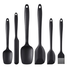6Pcs Silicone Spatulas Set, High Heat Resistant Cooking Spatula Non-Stick Rubber Spatulas Set, Food Grade Baking Spatulas Kitchen Utensils for Baking