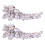 2Paires Accessoires Chaussures Fleurs Amovibles Chic 2