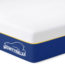 wowttrelax Double Mattresses Memory Foam, 6 Inch 4ft6 Double Bed Mattress with soft fabric, 9 Zone Medium Firm for Pressure Relief, Removable Cover D