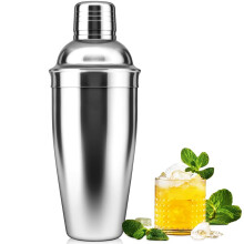 NewGF Cocktail Shaker,Drink Mixer with Built-in Strainer for Mixing Drinks Margaritas,Beginner Friendly Stainless Steel Mixer Bar Utensil Tool