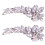 2Paires Accessoires Chaussures Fleurs Amovibles Chic 9