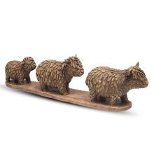 Lesser & Pavey Hughie Highland Cow Figurine For Home & Office | Home Decor Ornaments Gift For Women & Men | Beautiful Figurine For Indoor & Outdoor |