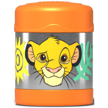 Thermos - Disney's Lion King Food Flask (290ml) - BPA Free, Stainless Steel, Spill Proof, Thermal Kids Flask with Personalised Name Labels for Lunch