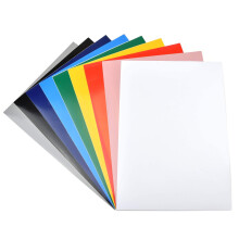 10 Sheets A4 Colour Craft Cricut Vinyl | Mixed Colours Cricut Permanent Vinyl | Waterproof Self Adhesive Matte/Glossy Laser Printable Sticky Vinyl Sh