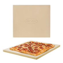 Unicook Square Pizza Stone 33cm, Heavy Duty Ceramic Baking Stone for Oven, BBQ and Grill, Ideal for Making Crisp Crust Pizza, Bread, Cookies and More