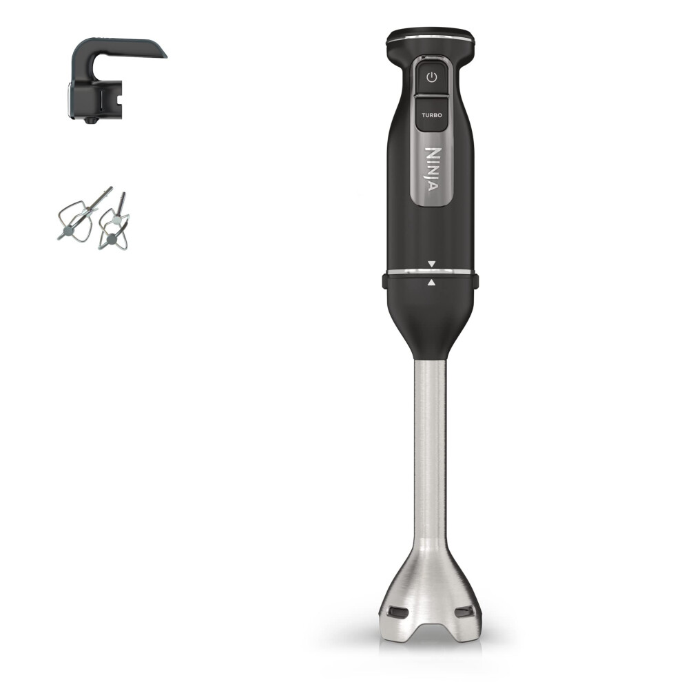 Ninja Foodi 2-In-1 Hand Blender & Hand Mixer, Food Processor With 2 Attachments, 850W Powerbase, Immersion Blender, 5 Mixing Speeds, 2 Blending Speed