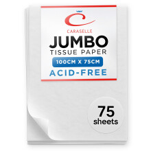 Caraselle Extra Large Tissue Paper - Jumbo Size 100x75cm - Versatile Sheet for Clothes, Art Collection, & Gift Wrapping - Acid-Free for Packaging - 7