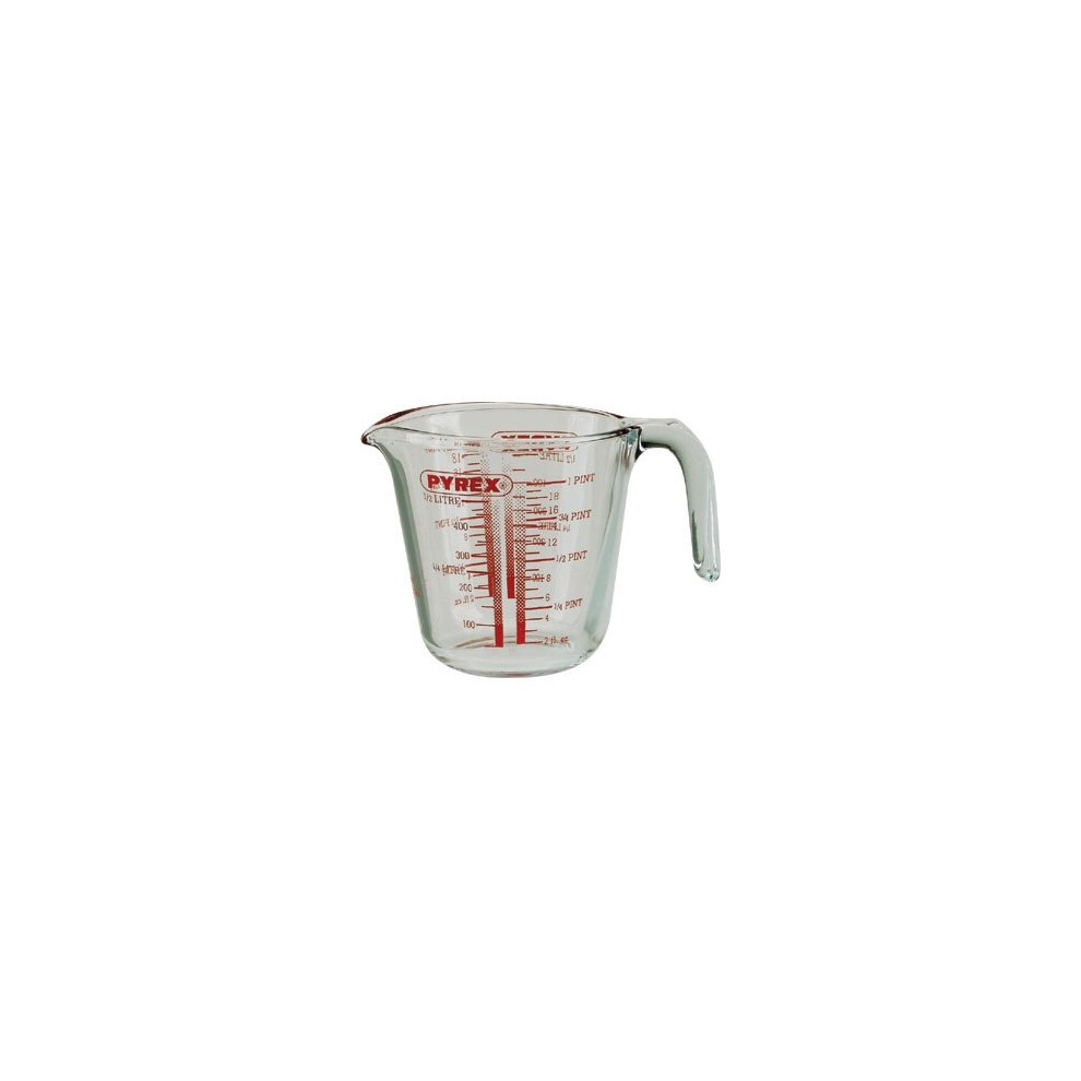Pyrex Toughened Glassware - 1Pint Measuring Jug Oven, Microwave, And Dishwasher Safe