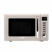 Haden Cotswold 800W Microwave Oven - 20L Capacity - 5 Power Levels Digital Microwave - 60 Min Timer, Easy To Clean, Defrost/Express Function, Stainle