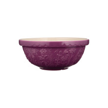 Mason Cash in The Meadow Size 18 Mixing Bowl 26cm | 2.7 Litre Floral Embossed Earthenware Bowl for Dough, Pastry & Cake Mixes | Dishwasher Safe