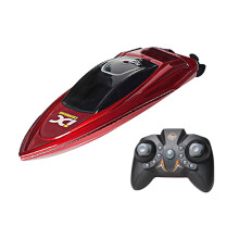 (Red) RC Boat Waterproof 2.4GHz Electric RC Speed Boat Remote Control Watercraft Ship Racing Model Toys for Children