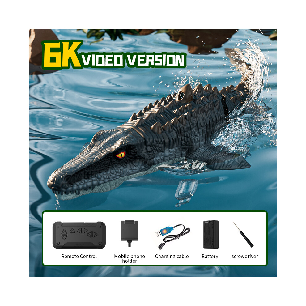 Photos - RC Robot  S11 Rc Dinosaur Spray Water Toy Remote Controlled Boat High Simulation Dinosaur Electronic Toys for Kids Boys(With camera)