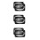 6Pièces Grille Ventilée Haut-Parleur Auto Poly Acier Noir Décorative 3