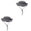 2Pièces Chapeau Soleil Séchage Rapide Large Bord Anti-Uv 3