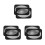 6Pièces Grille Ventilée Haut-Parleur Auto Poly Acier Noir Décorative 5
