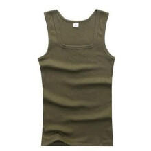 (Army Green,Tag2XL=US L)Camisetas lisas para hombre Camisetas sin mangas Camisetas musculares Cami sin mangas Sudaderas Camisa Informal