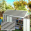 Outsunny Paneles Acero Galvanizado Gris 129 x 45 cm 2
