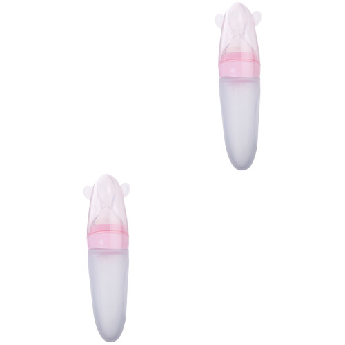 2Pièces Silicone Rose Alimentaire Pour Bébé 1
