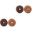4Pièces Kit Manchons Donut Bun Maker Colorés Pratiques 3