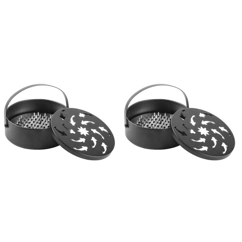 2Pièces Boîte Noire Coffret Creux Portable 1