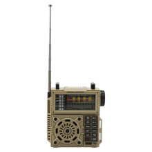 Rádio Portátil AM/FM/SW de Banda Completa, Receptor de Rádio FM, Rádio Amador, Rádio de Emergência, Rádio de Ondas Curtas, Alerta SOS