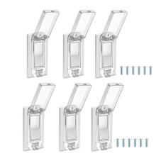 6 Protetor de Interruptor de Luz, Protetor de Interruptor de Parede À Prova de Bebês para Interruptor de Luz Basculante Protege Suas Lâmpadas ou
