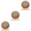 3Pièces D’exercice Beige Pour Petits Animaux Hamsters 4