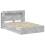 VidaXL vidaXL Bed Frame with Storage Concrete Grey 150 x 200 cm 4