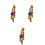 3St Speelgoed Hangend Met Bal Kleine Vogels 2