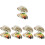 30Pièces Répliques Huîtres Décoratives PVC Multicolores Durable 4