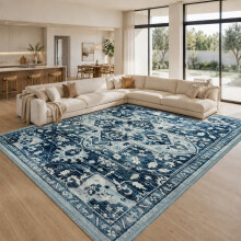 (240x320 cm- Extra Large Rug Traditional Carpet, Tranquil) Non-Slip Traditional Rugs Runner Carpet Floor Mat