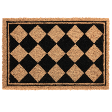Doormat CARDONA Beige/ Black 40 x 60 cm Coir