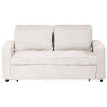 Sofa Bed 2 Seater UTTELA Fabric Off-White