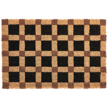 Doormat VILLASIS Beige/ Black 60 x 90 cm Coir