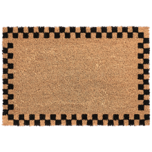 Doormat SAGADA Beige/ Black 40 x 60 cm Coir