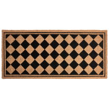 Doormat CARDONA Beige/ Black 55 x 120 cm Coir